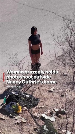 Ghoulish streamers are turning Nancy Guthrie’s Tucson home into a grim spectacle as they feud with each other a month after the 84-year-old grandmother went missing. One streamer, who goes by Kiki, showed up at the crime scene over the weekend wearing a tiny pair of booty shorts and a crop top — accompanied by a leather-clad cameraman. Read more at the link in our bio.