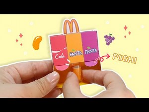 콜라가🫧 나오는 미친 자판기 만들기🥤무료도안, McDonald's cola machine, paper craft DIY