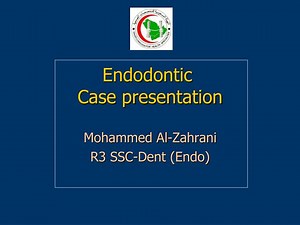 Endodontic Case presentation - SlideServe