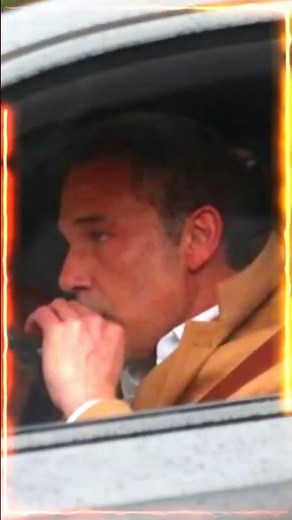 Ben Affleck was spotted warming himself up with a cigarette while dashing around Los Angeles