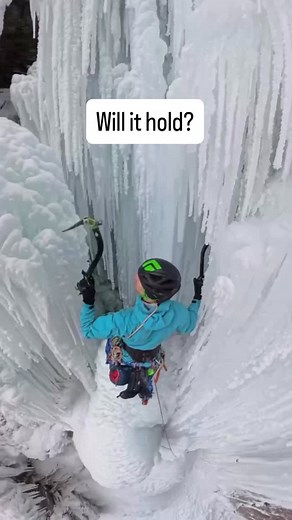 The ice climbing sounds so hollow! Tap tap it in | Ice Climbing
