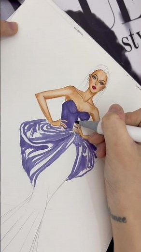 From idea to sketch #fashionillustration #fashionillustrationoftheday #fashionillustrators