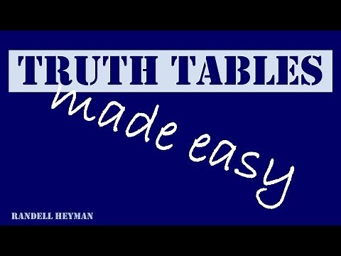 Truth tables made easy
