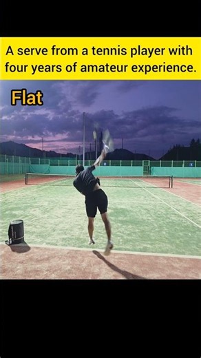 The Serve of a Self-Taught Amateur Tennis Player