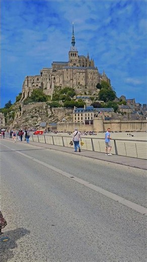 POV: You found Rapunzel’s real castle 👑 #traveltok #montsaintmichel #france #castle