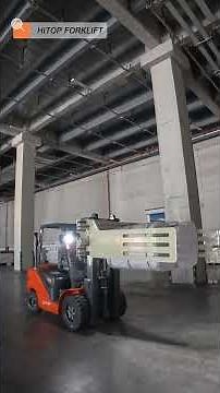 How to use a bale clamp attachment on a forklift? #forklift