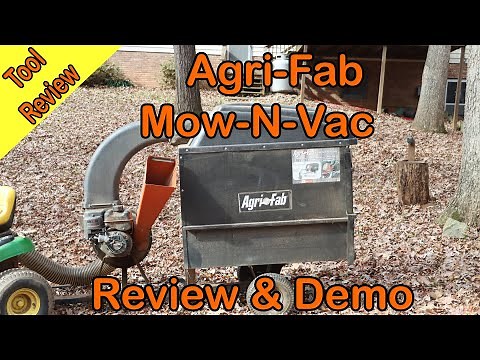 Agri-Fab Mow-N-Vac Leaf Vacuum Review & Demo – Lawn Cleanup Made Easy!