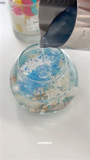 #diy Water Candle 🌊🪸🐚 | Warmplacee