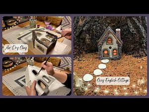 DIY Clay Fairy House - Air Dry Clay Tutorial - Miniature Clay House - How to make a Clay House
