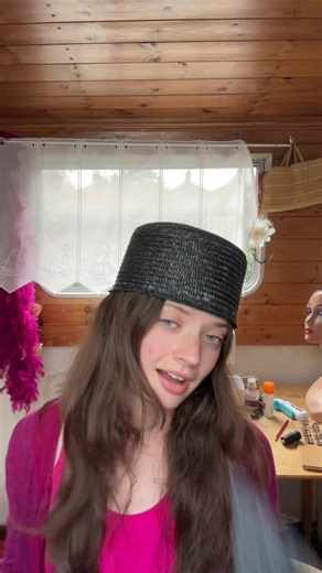 DIY Pillbox Hat from a Wide Brim Straw Hat