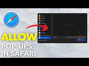 How To Allow Popups In Safari On Mac