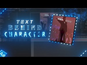 Text Behind Character Animation | After Effects Tutorial | 2025.