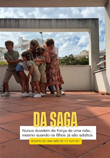 🔥💥Desafio de uma mãe de 7 e avó de 1! ❤️ Os meus filhos mais velhos até duvidavam que eu fosse capaz de pegar neles ao colo… 😂 E eu decidi aceitar o desafio! Peguei neles um a um, do mais novo ao mais velho, e consegui! 💪🏽 E aquela comemoração no final? Foi de alegria, de orgulho e de quem acabou de provar que, às vezes, somos capazes de muito mais do que imaginamos! Mas este desafio é muito mais do que pegar nos meus filhos ao colo. É um lembrete para mim, para eles e para todas as mães qu