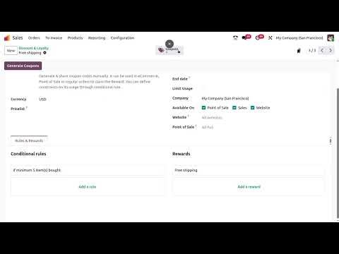 Odoo 19 Coupons & Promo Codes Setup | Complete Sales Tutorial 2025