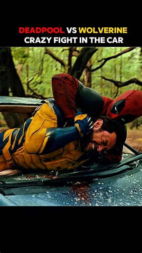 Deadpool vs Wolverine Car Fight Scene 🚗🔥#edit #deadpool #reels #marvel #shorts