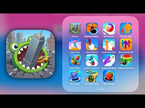 Hole.io - Gameplay Walkthrough: Enter the Arena. Absorb Them All! All Levels (Android, iOS)