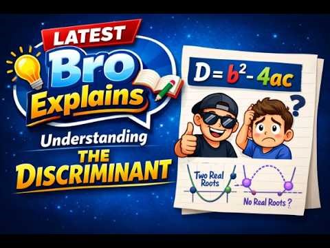 What is Discriminant? | D = b² − 4ac Explained Easily