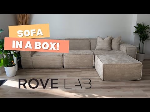 Unboxing ROVE LAB M1 SOFA SECTIONAL Silicon Sand Modular Sofa In A Box Review