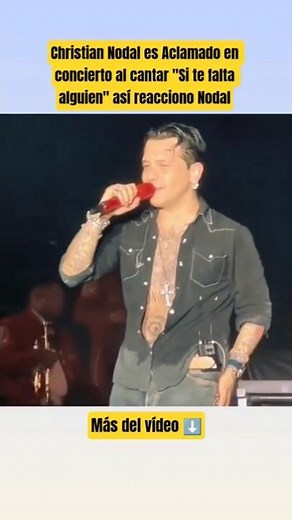 Christian Nodal sings "If You're Missing Someone" to acclaim in concert #christiannodal #angelaag...