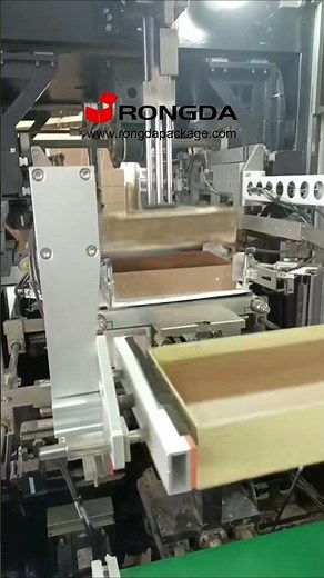 RONGDA Automatic rigid box making machine rigid box maker gift box making machine #rigidboxmaker