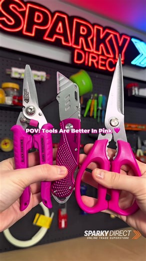 The limited-edition Sterling Pink range has arrived at Sparky Direct! 🩷 For every product sold, Sterling donates $2 to the McGrath Foundation to help fund McGrath Cancer Care Nurses across Australia. So shop online now at Sparky Direct while stocks last ⚡🩷 https://www.sparkydirect.com.au/buying/sterling-limited-edition-pink-tool-range/ . . . #sparkydirect #SterlingToolsAus #HandledWithCare #Snips #Tools #PinkTools #PInk #Tradies #tradesman #electrician #sparkies #McGrathFoundation #Breastcance