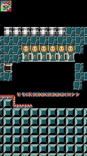 Super Mario vs Bill Blaster and Spikes: Saving Tiny Mario Army #shorts #supermario #mario
