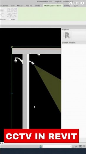 CCTV Camera Angle & Coverage In Revit #construction #cadsoftware #mepengineer #revit