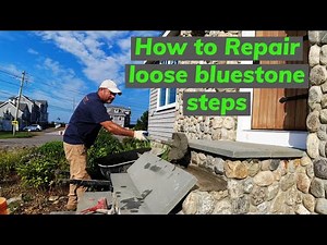 Repairing Steps with Bluestone treads