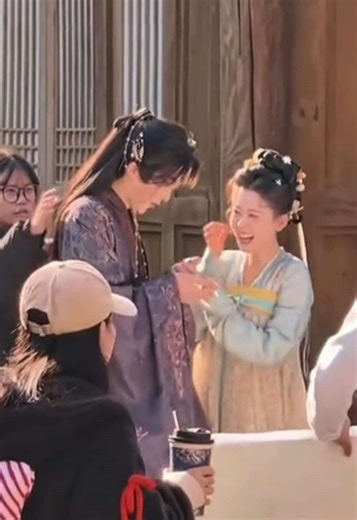 Yey finally they posting some behind the scenes of ZhaiYiying and ZhangJiJun #zhaiyiying翟一莹 #zhangjijun #shortdrama #fyp #bts