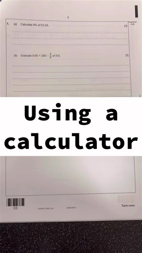 Calculator questions - WJEC intermediate GCSE PAST PAPER @WJEC Official #calculatortricks #gcsemaths #wjec #examrevision #study