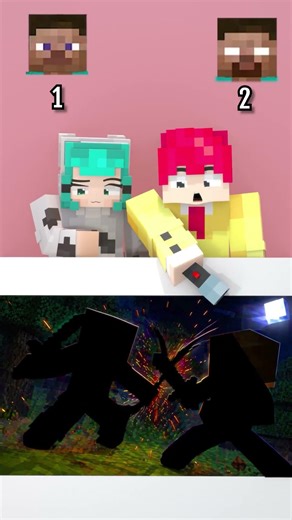 1️⃣Herobrine or 2️⃣Steve? #shorts