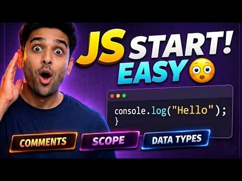 JavaScript Programming Part 1 | Comments, Scope & Data Types | Full Course for Beginners