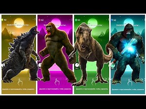 🦖JurassicWorld Godzilla🆚King Kong🆚The Tyranosaurus🆚The King Kong Coffin Godzilla || TilesHop