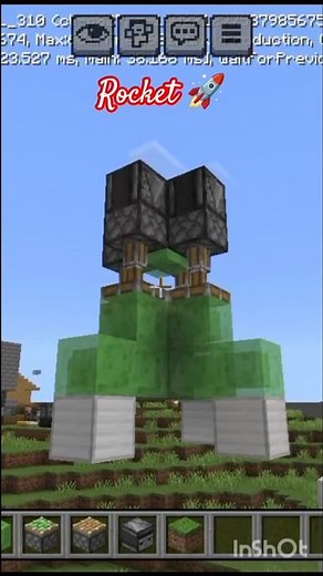 How to Make Easy Rocket in Minecraft 🚀