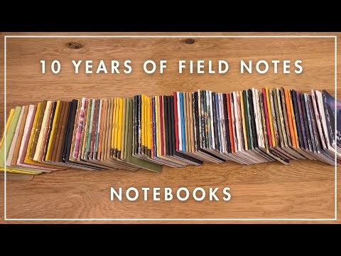 TEN YEARS of using POCKET NOTEBOOKS | ‪@field_notes_brand‬