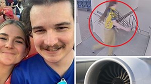 Man killed after climbing into plane engine