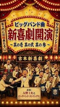 【AI音楽館】ビッグバンド曲「新喜劇開演～其の壱・其の弐・其の参～」 #吉本新喜劇 #お笑い #デキシーランドジャズ #ai音楽館