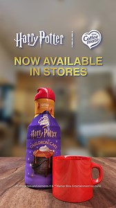 Transform your cup with NEW Harry Potter x Coffee mate Toffee Cauldron Cake Flavored Creamer! Available now for a limited time. | Coffee mate