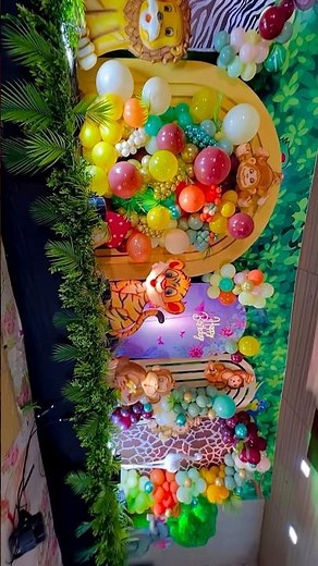 jungle birthday decoration theme ideas,jungle theme birthday decoration ideas at home