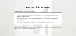 Answers to important questions - HTML Template by Nicepage