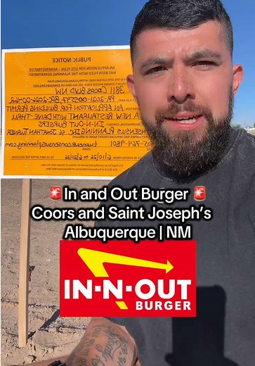 In-N-Out Burger opening on the west side of Albuquerque. Coors and Saint Joseph’s near Saint Pius high school in Albuquerque. #Albuquerque #NewMexico #inandout #viral #fyp