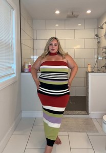 Don’t worry I Ate 🤭 #plussize #fyp @Eloquii | tummy hurts