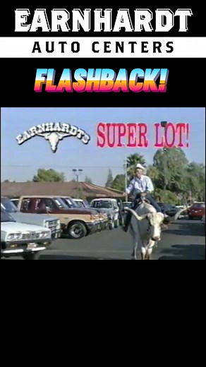 Step back into the 80s with this retro TV commercial— pure nostalgia! #NoBull #Phoenix #Arizona #EarnhardtAuto #ThrowbackThursday | Earnhardt Auto Centers