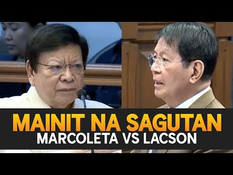 Mainit na Sagutan ni Marcoleta at Lacson sa plenaryo ng CA sa Confirmation ng mga opisyal