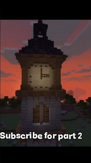How to Make🔨A Medieval Clock Tower🕰️in Minecraft #minecraft #clocktower #tutorial #medievalbuild