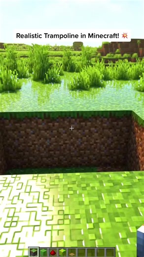 Realistic Trampoline in Minecraft! 💥