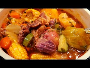 Caldo de res rojo o Mole de olla (hasta para vender)