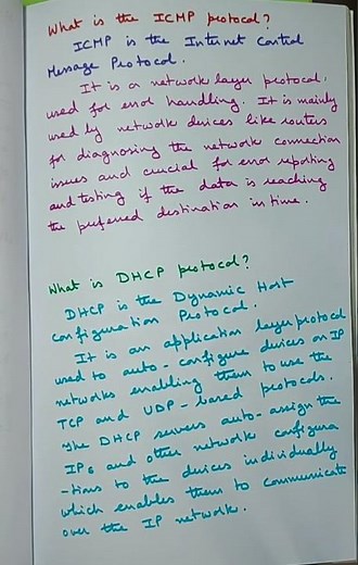 computer networks interview question and answer|| ICMP protocol ||DHCP protocol