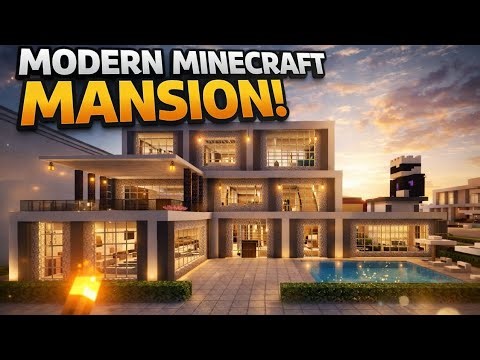 Minecraft Luxury Mansion 🔥 Full Build Tour!