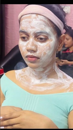 Face Cleanup at parlour | step by step tutorial 💆‍♀️ #cleanup #parlour#skincare #shorts